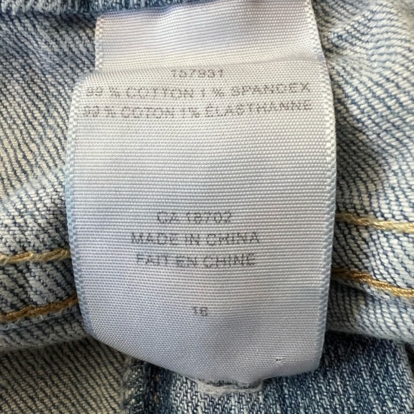 (16Y) Levi’s straight leg light blue jeans - Picture 5 of 5